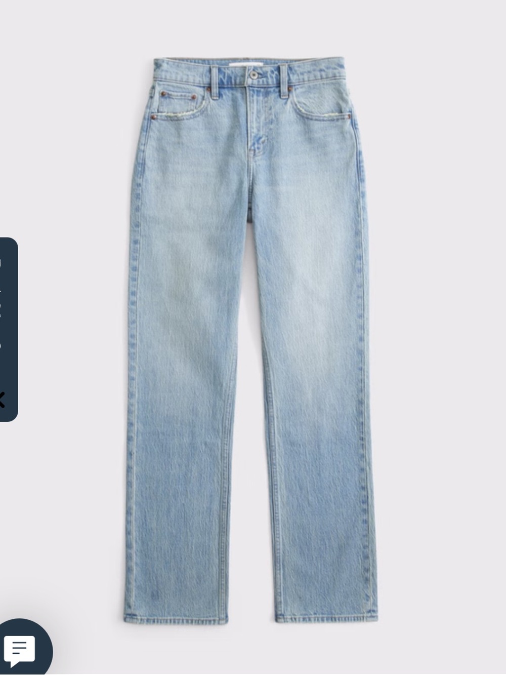 Abercrombie and Fitch ultra high-rise 90s straight jeans